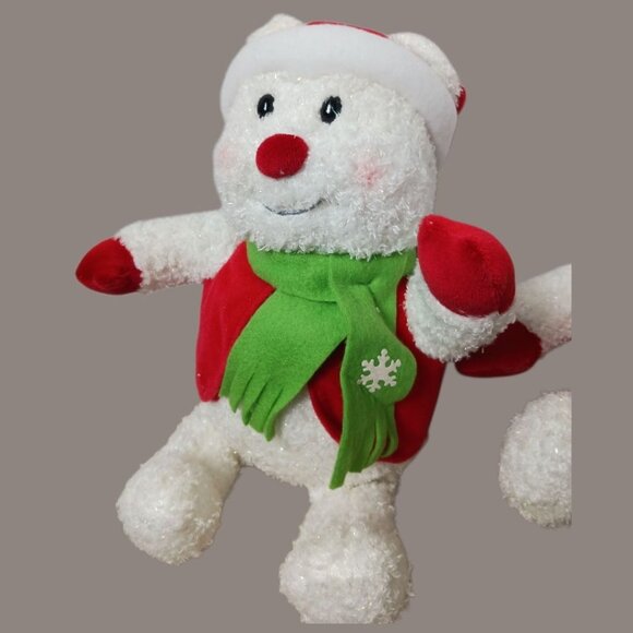 Hallmark Sparkle Rare Snowbear Plush Christmas Decor Set Of 2 - Picture 16 of 16